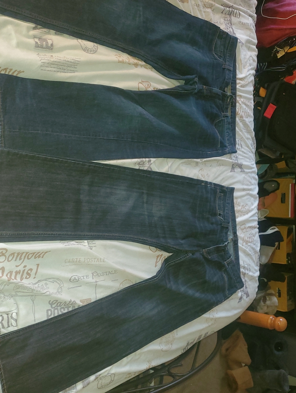 2PAIR OF Banana Republic STRAIGHT AND VINTAGE STRAIGHT LEG JEANS. SIZE 35×34.